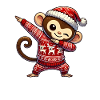 Noël Singe Chimpanzé Noël laid