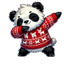 Christmas Panda Ugly Christmas