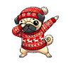 Christmas Pug Dog Ugly Christmas