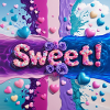 Sweet girl between colours