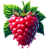 Runny leafy raspberry