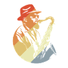 Saxophone Player Retro