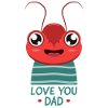Love You Dad - Lobster