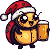 Ladybug Beer Xmas Christmas