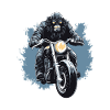 Motorcycle Biker Gorilla