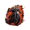 Tiger Motorcycle Biker Beast