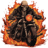 Skeleton Motorcycle