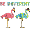 Different Flamingo