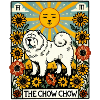 Die Chow Chow Dog Tarotkarte