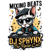 SPHYNX CAT THE HIPSTER DJ