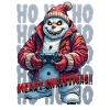Evil Snowman Playing Christmas