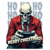 Joyeux Noël Gamer Crâne Style