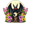 Cryptic Mothman with Guitar