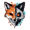 Halloween Fox Skeleton