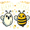 Cute Bee Ghost Halloween