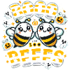 Cute Bee Ghost Halloween