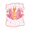 Giraffe Lustiger Spruch Mädchen