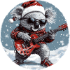 Koala Christmas Rocker Guitar