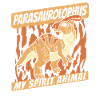 My Spirit Animal Parasaurolophini Dinosaur