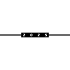 2025 Jahr Linie Element