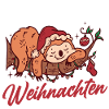 Weihnachtsmann Weihnachtsfest Faultier