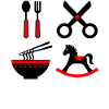 Baby with high contrast