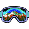 Skibrille Berge Ski Bunt