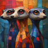 Cubist Meerkats