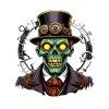 halloween steampunk zombie