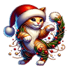 Cat Dancing Christmas