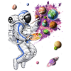 Astronaute de l’espace Peintre