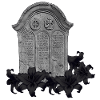 Gothischer Grabstein mit Lilienschmuck