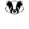 Uwaga pasywny agresywny borsuk ilustracja