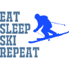 SKI EAT SLEEP REPEAT