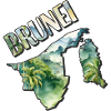 Carte à l’aquarelle Brunei