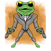 Détective Grenouille Agent Officier Détective
