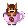 Tasse à café cheval