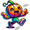 Dancing pumpkin - cute Halloween fun