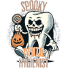 Spooky Dental Hygienist Halloween Design