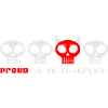 DIFFERENT PUNKY SKULLS - 2C