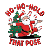 Christmas Yoga Santa Claus