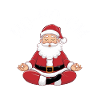Christmas Yoga Santa Claus
