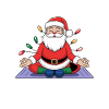 Christmas Yoga Santa Claus