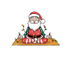 Christmas Yoga Santa Claus