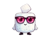 Kawaii Marshmallow with Sunglasses
