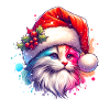 Santa Claus Cat Xmas