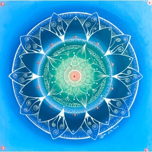 Mandala in blau