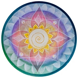 Mandala Bild Lebensfreude in bunt