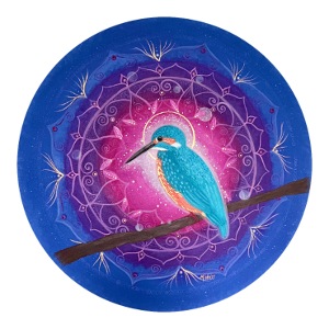 Mandala Eisvogel Krafttier