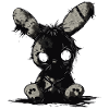 Mignon lapin effrayant